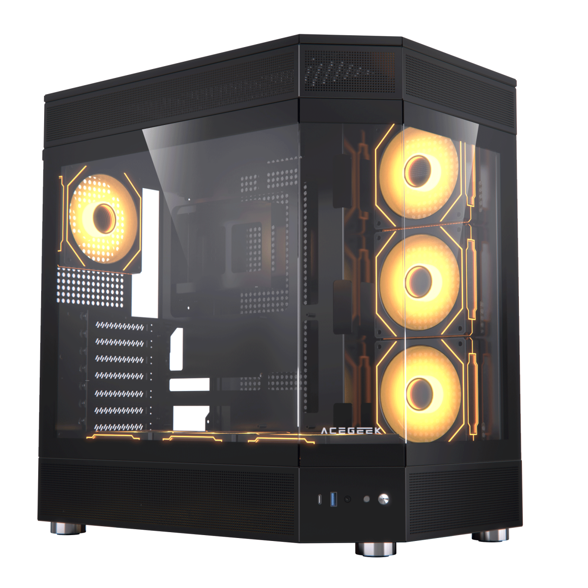 Acegeek Icecube Case with 7 ARGB Fans - Image 2
