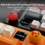 Ajazz AK820 Max Avocado Switch Keyboard with Screen - Image 4