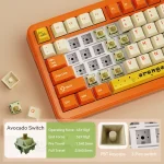 Ajazz AK820 Max Avocado Switch Keyboard with Screen - Image 2
