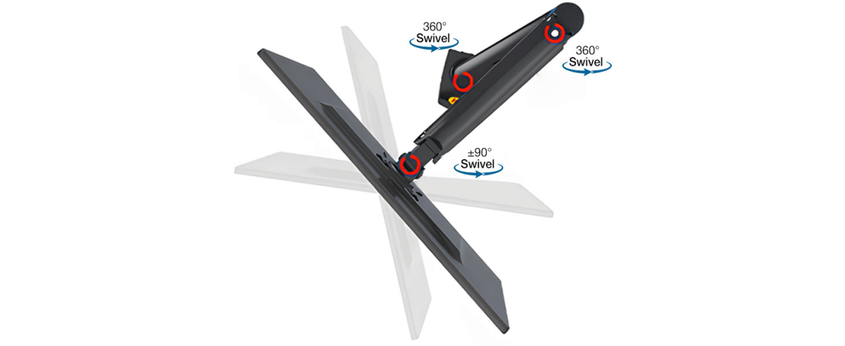 NB North Bayou F160 Dual Monitor Mount - Image 4