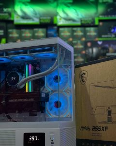 Acegeek Echo Pro White Case with Screen & 750W Gold PSU - Image 3