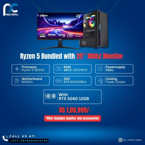 Ryzen 5 5600x with 3060 12gb