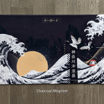 Kanagawa Charcoal Mousepad