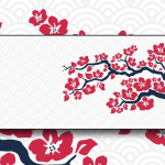 Red Cherry Blossom Mousepad