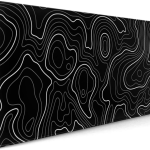 Black Topographic Mousepad