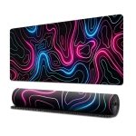 Neon Topographic Mousepad