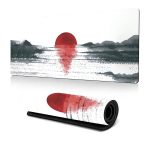 Rising Red Sun Mousepad