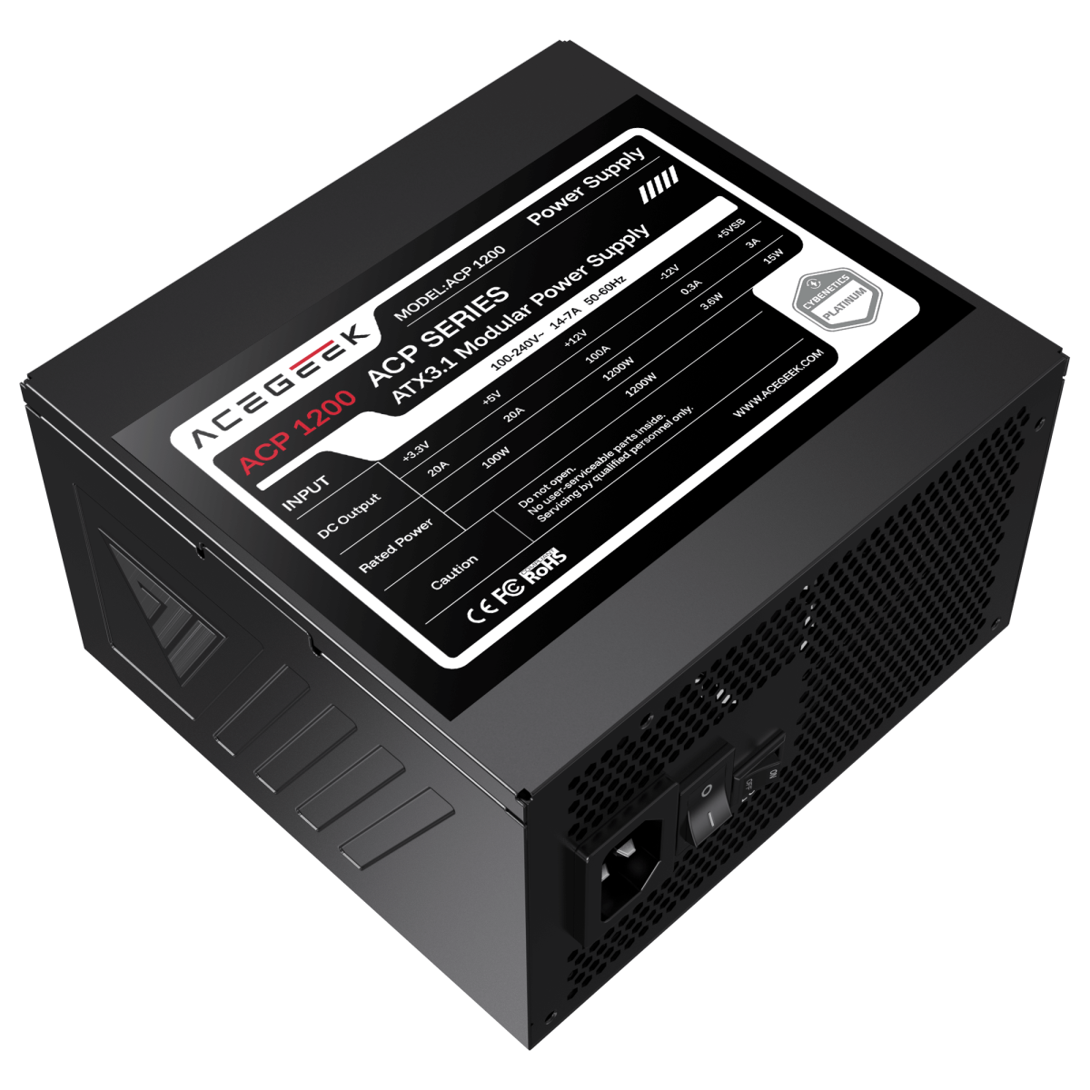 Acegeek ACP1200W Cybenetics Platinum Power Supply - Image 12