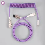 Braided Coiled Keyboard Cable - Image 4