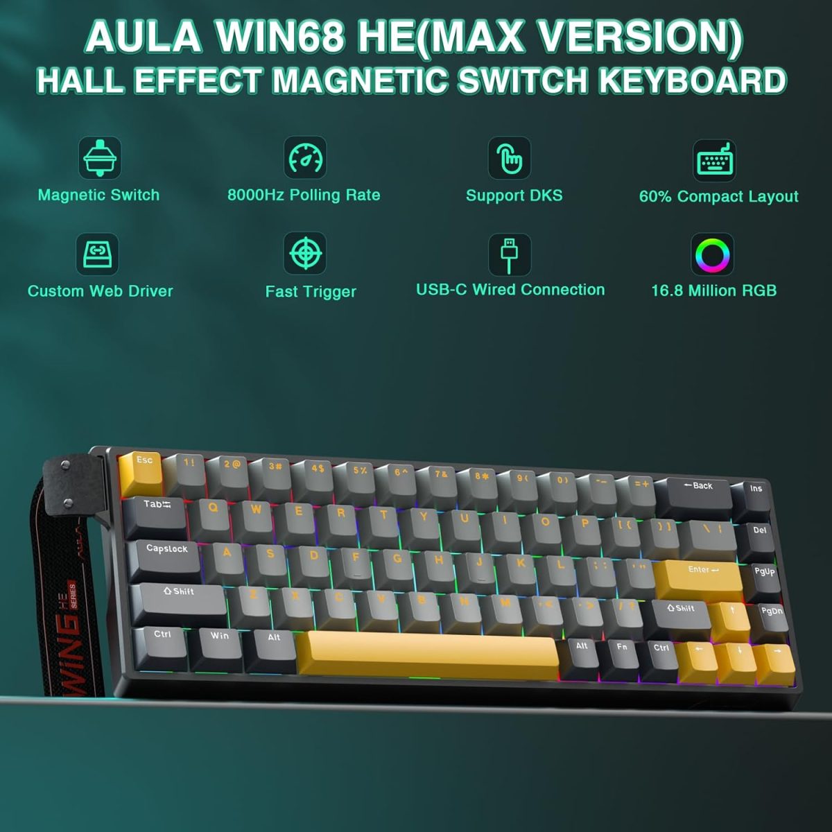 AULA WIN68 HE MAX magnetic keyboard - Image 3