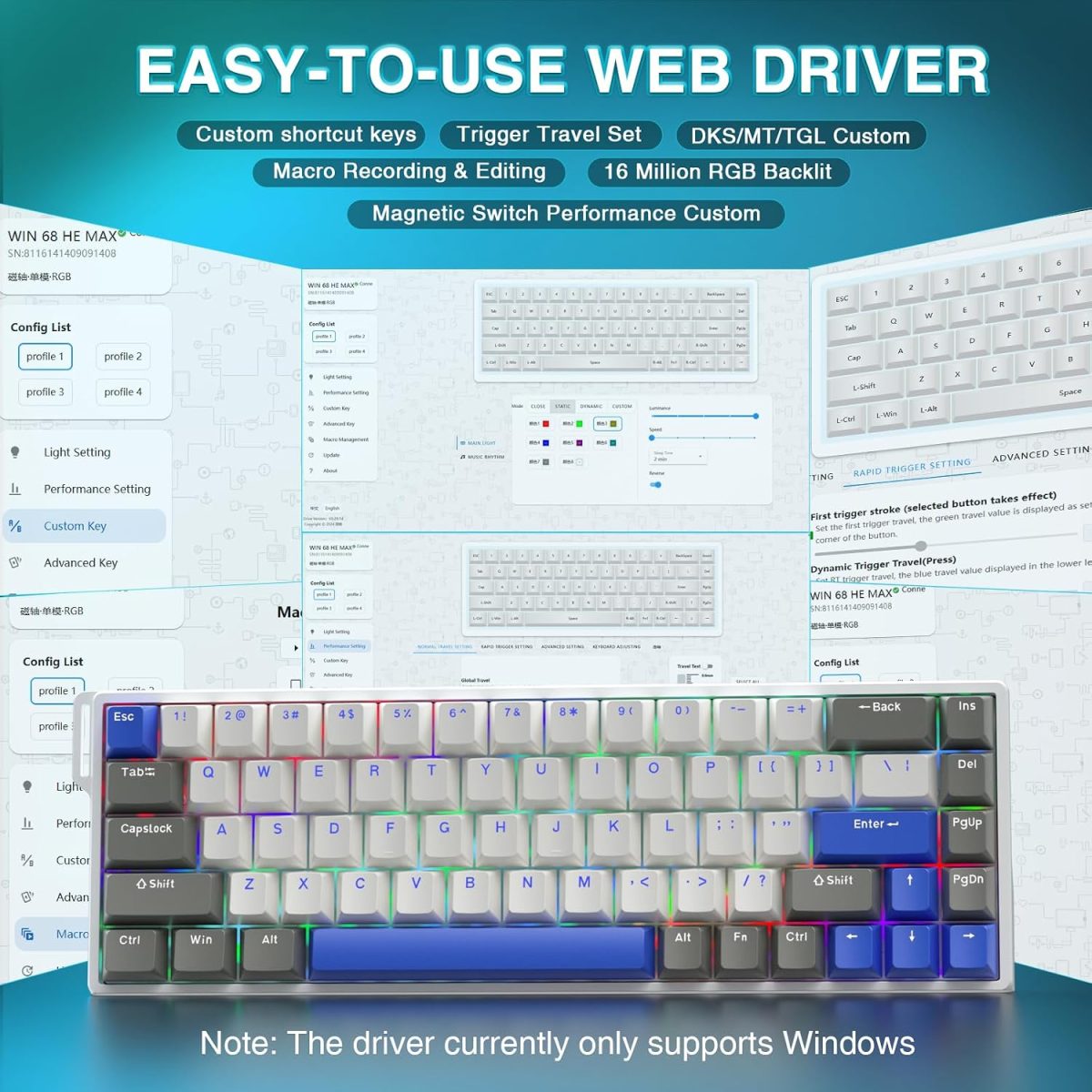 AULA WIN68 HE MAX magnetic keyboard - Image 7