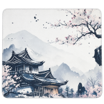 Sumi-e Art Small Mousepad